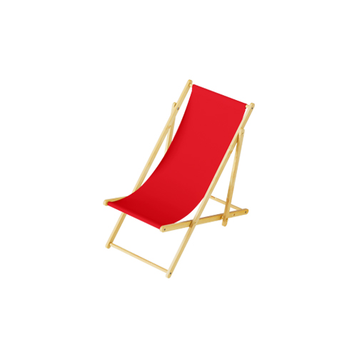 Rode strandstoel huren